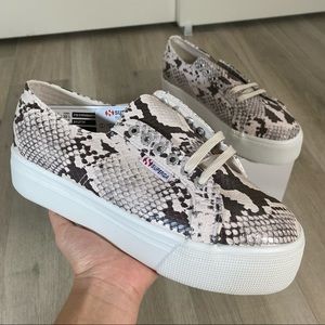 NEW Superga 2790 SYNTHSNAKEW TAUPE Sneakers